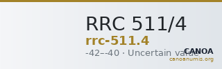 RRC 511/4 — CANOA