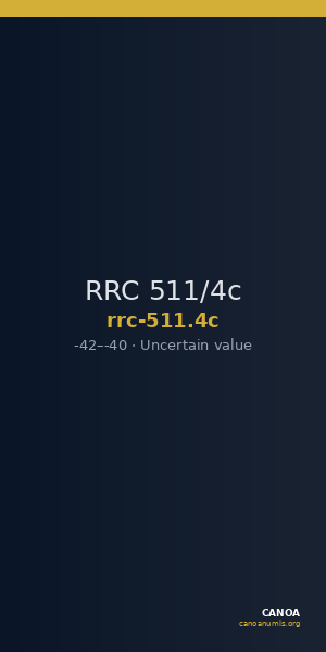 RRC 511/4c — CANOA