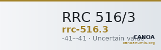 RRC 516/3 — CANOA