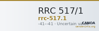 RRC 517/1 — CANOA