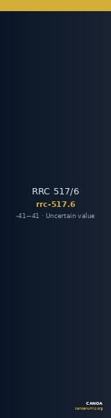 RRC 517/6 — CANOA