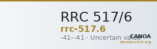 RRC 517/6 — CANOA