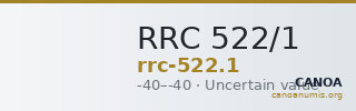RRC 522/1 — CANOA