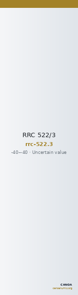RRC 522/3 — CANOA