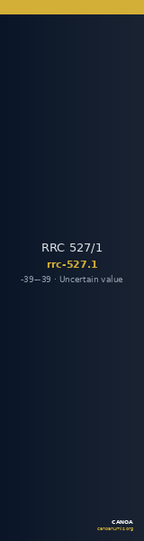 RRC 527/1 — CANOA