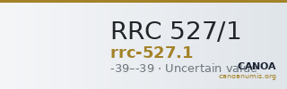 RRC 527/1 — CANOA