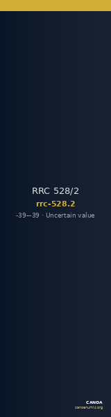 RRC 528/2 — CANOA