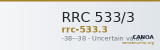 RRC 533/3 — CANOA