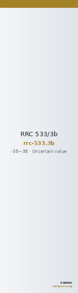 RRC 533/3b — CANOA