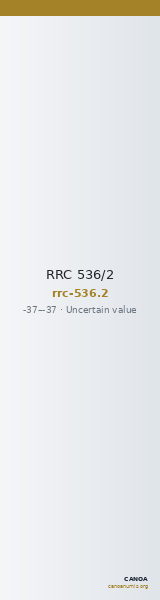 RRC 536/2 — CANOA