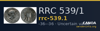 RRC 539/1 — CANOA