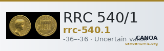 RRC 540/1 — CANOA