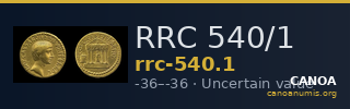 RRC 540/1 — CANOA