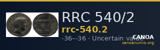 RRC 540/2 — CANOA