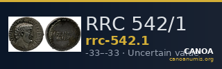 RRC 542/1 — CANOA