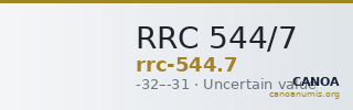 RRC 544/7 — CANOA