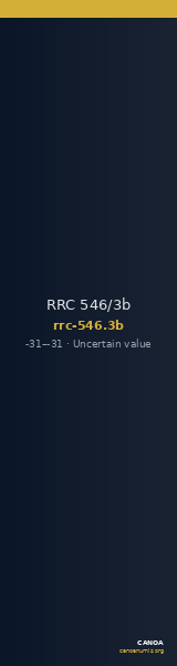 RRC 546/3b — CANOA