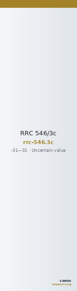RRC 546/3c — CANOA