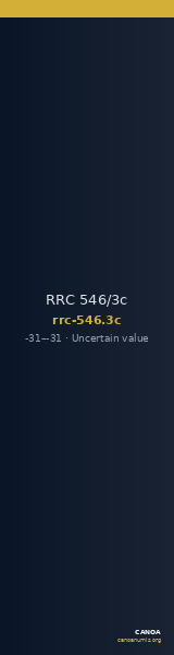 RRC 546/3c — CANOA