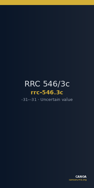 RRC 546/3c — CANOA