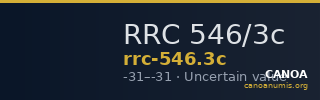 RRC 546/3c — CANOA