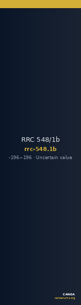 RRC 548/1b — CANOA