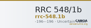 RRC 548/1b — CANOA