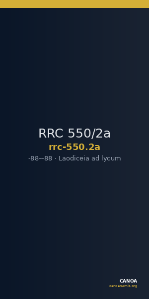 RRC 550/2a — CANOA