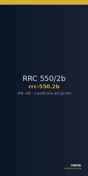 RRC 550/2b — CANOA
