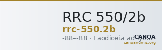 RRC 550/2b — CANOA