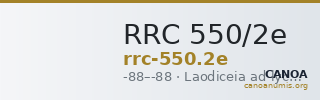 RRC 550/2e — CANOA