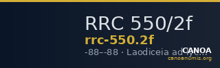RRC 550/2f — CANOA