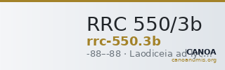 RRC 550/3b — CANOA