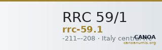RRC 59/1 — CANOA