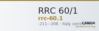 RRC 60/1 — CANOA