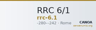 RRC 6/1 — CANOA