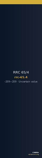 RRC 65/4 — CANOA