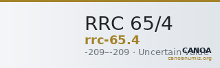 RRC 65/4 — CANOA