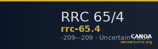 RRC 65/4 — CANOA