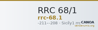 RRC 68/1 — CANOA