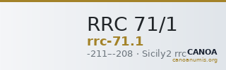 RRC 71/1 — CANOA