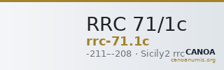 RRC 71/1c — CANOA