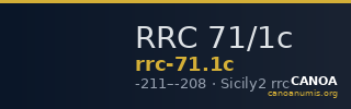 RRC 71/1c — CANOA