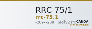 RRC 75/1 — CANOA