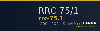RRC 75/1 — CANOA