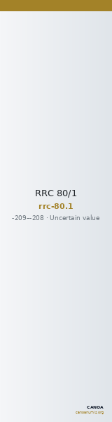 RRC 80/1 — CANOA