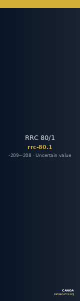 RRC 80/1 — CANOA