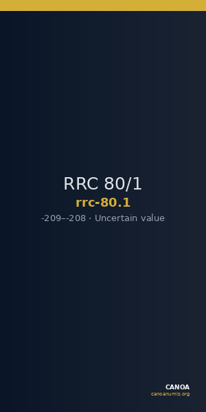 RRC 80/1 — CANOA