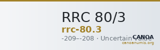 RRC 80/3 — CANOA