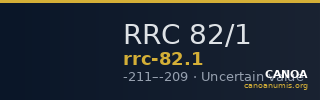 RRC 82/1 — CANOA